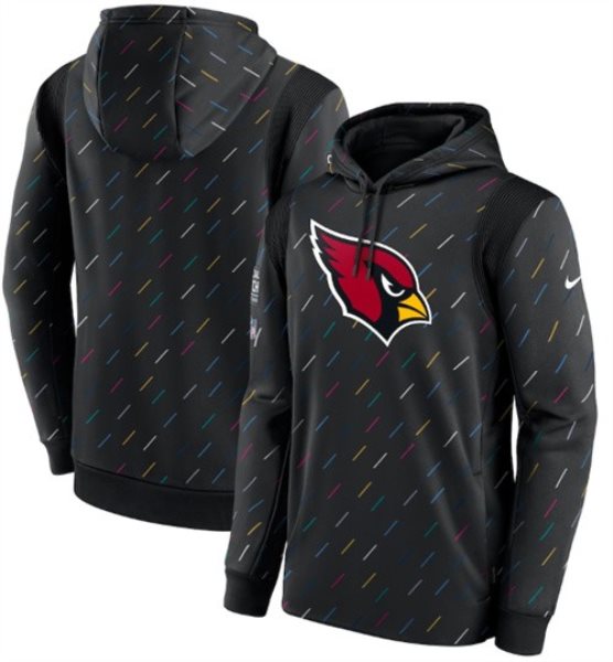 Nike Arizona Cardinals 2021 Charcoal Crucial Catch Therma Pullover Hoodie