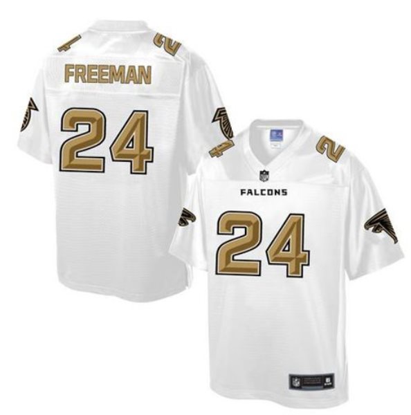 Nike Falcons 24 Devonta Freeman White Men NFL Pro Line Fashion Elite Jersey