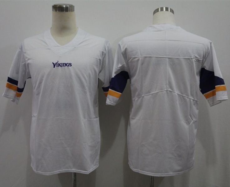 Nike Vikings Blank White Vapor Untouchable Limited Men Jersey