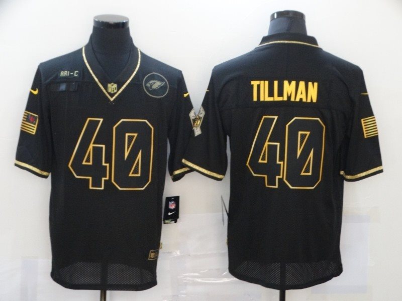 Nike Cardinals 40 Pat Tillman 2020 Black Gold Salute To Service Limited Men Jersey