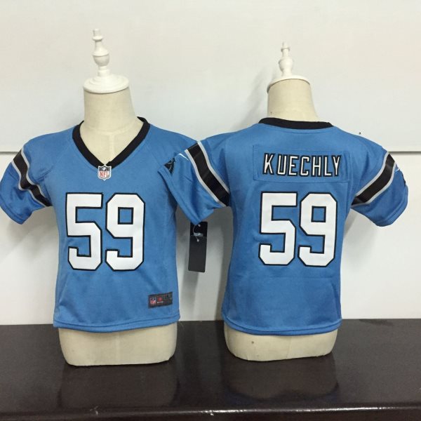 Nike Panthers 59 Luke Kuechly Blue NFL Toddler Jersey
