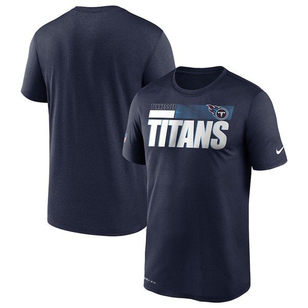 NFL Tennessee Titans 2020 Navy Sideline Impact Legend Performance T-Shirt