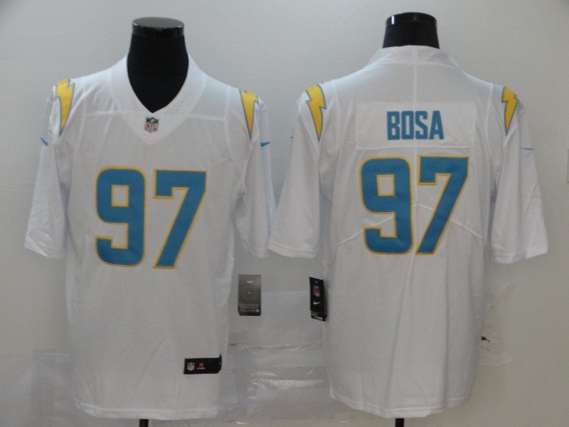 Nike Chargers 97 Joey Bosa 2020 New White Vapor Untouchable Limited Men Jersey