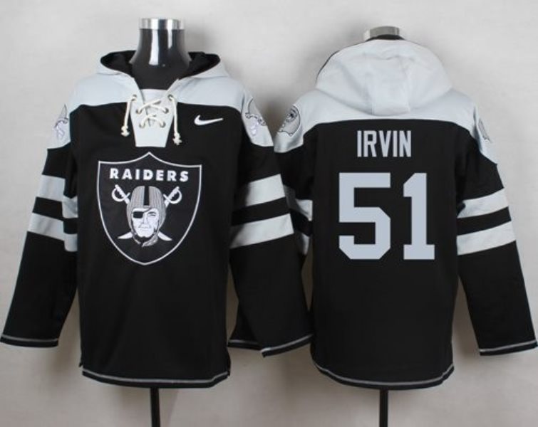 Nike Raiders 51 Bruce Irvin Black Player Pullover NFL Sweatshirt Hoodie