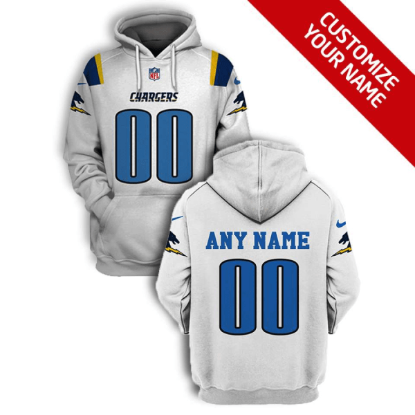 NFL Chargers Customized 2021 Stitched New Hoodie