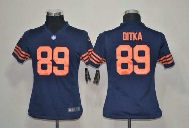 Youth Nike Chicago Bears 89 Mike Ditka Navy Blue 1940s Throwback NFL Elite Jersey