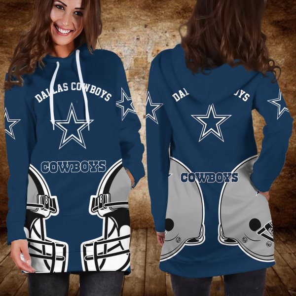 NFL Dallas Cowboys Women Hoodie Dress