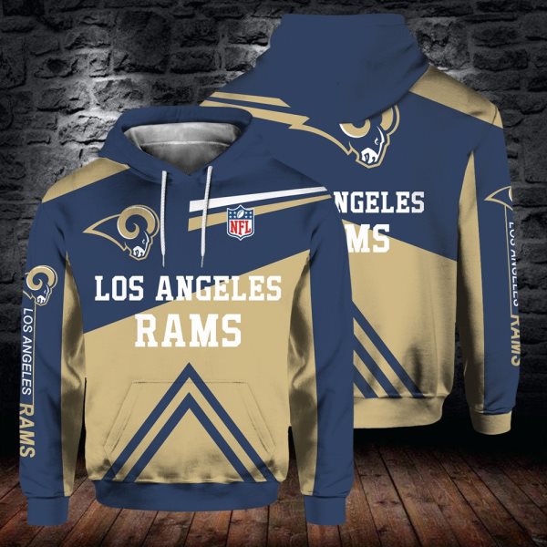 NFL Los Angeles Rams Rugby Fan 3D Flight Suit Spring Trainer Hoodie