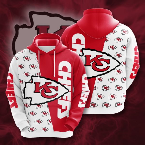 NFL Kansas City Chiefs 3D Print Team Logo Hoodie