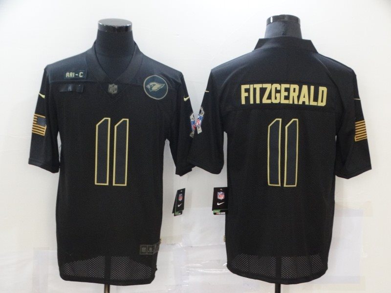 Nike Cardinals 11 Larry Fitzgerald 2020 Black Salute To Service Limited Men Jersey