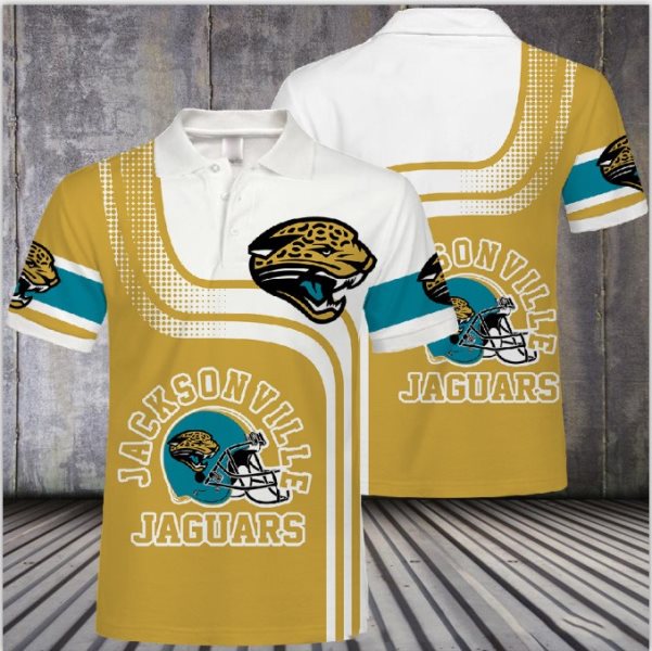 NFL Jacksonville Jaguars Helmet Logo Polo