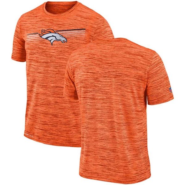 Nike Denver Broncos Sideline Velocity Performance T-Shirt Heathered Orange