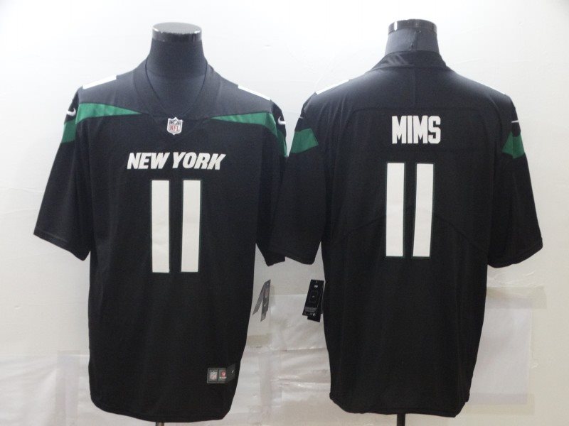 Nike Jets 11 Denzel Mims Black Vapor Untouchable Limited Men Jersey