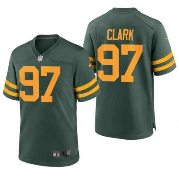 NFL Packers 97 Kenny Clark Green Gold Limited Vapor Jersey