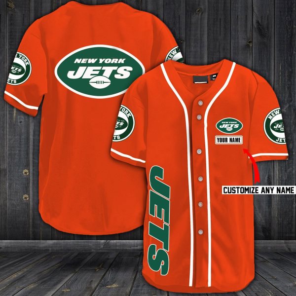 NFL New York Jets Baseball Customized Jersey