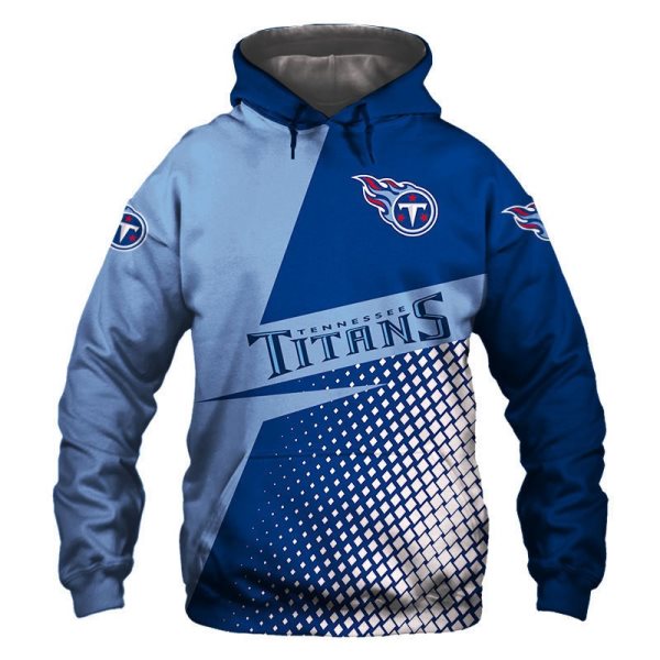 NFL Tennessee Titans 3D Print Fan's Casual Pullover Hoodie