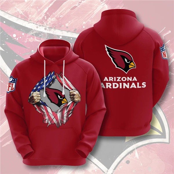 NFL Arizona Cardinals Red 3D Trending T-Shirt Hoodie