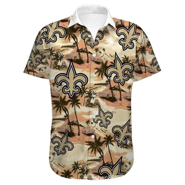 NFL New Orleans Saints Hawaiian Short Sleeve Shirt