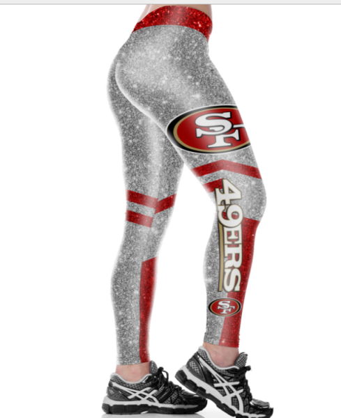 NFL San Francisco 49ers Silver Leggings