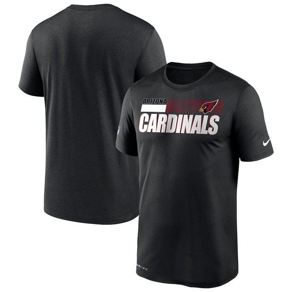 NFL Arizona Cardinals 2020 Black Sideline Impact Legend Performance T-Shirt