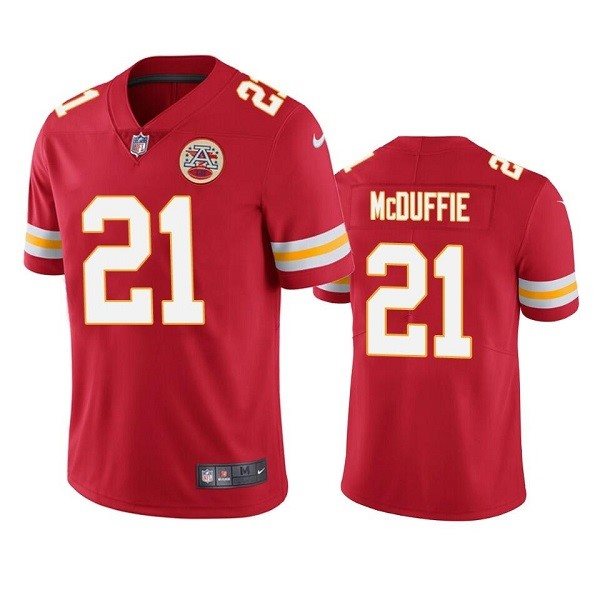 Nike Chiefs 21 Trent McDuffie Red 2022 NFL Draft Vapor Untouchable Limited Men Jersey