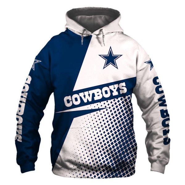 NFL Dallas Cowboys 3D Print Fan's Casual Pullover Hoodie