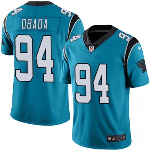 Nike Panthers 94 Efe Obada Blue Vapor Untouchable Limited Men Jersey