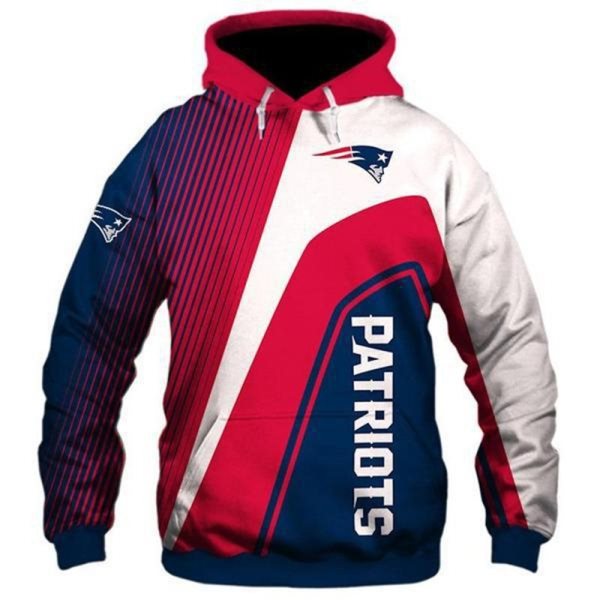 NFL New England Patriots 3D Sweatshirt Pullover Hoodie