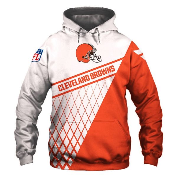 NFL Cleveland Browns 3D Print Football Casual Hoodie Sweatshirt