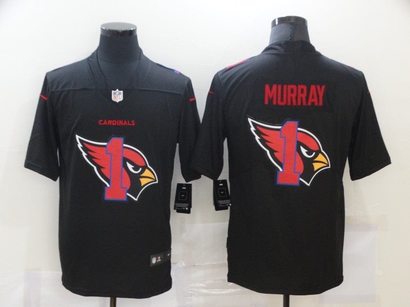 Nike Cardinals 1 Kyler Murray Black Shadow Logo Limited Men Jersey
