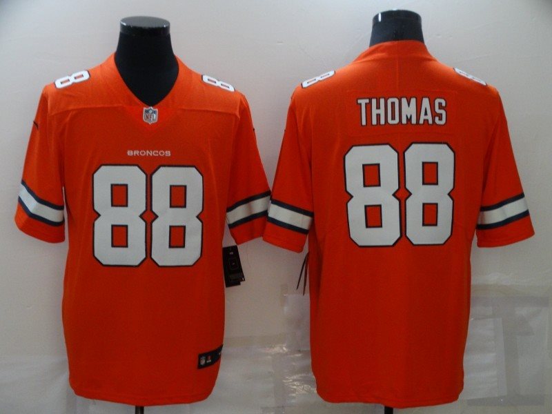 Nike Broncos 88 Demaryius Thomas Orange Color Rush Limited Men Jersey