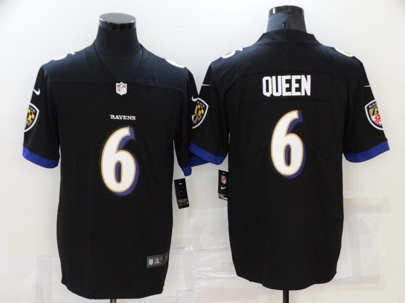 Nike Ravens 6 QUEEN Black Vapor Untouchable Limited Men Jersey