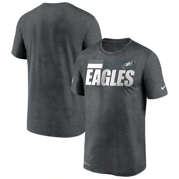 NFL Philadelphia Eagles 2020 Grey Sideline Impact Legend Performance T-Shirt