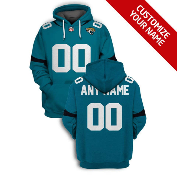NFL Jaguars Customized Teal 2021 Stitched New Hoodie