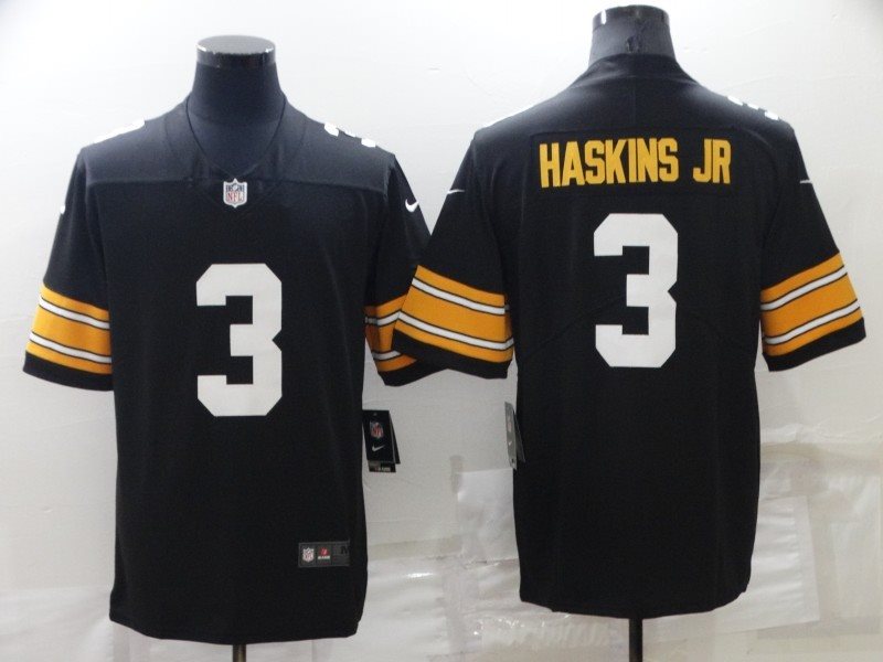 Nike Steelers 3 Dwayne Haskins Jr. Black Vapor Untouchable Limited Men Jersey