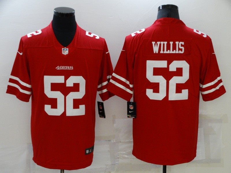 Nike 49ers 52 Patrick Willis Red Vapor Untouchable Limited Men Jersey