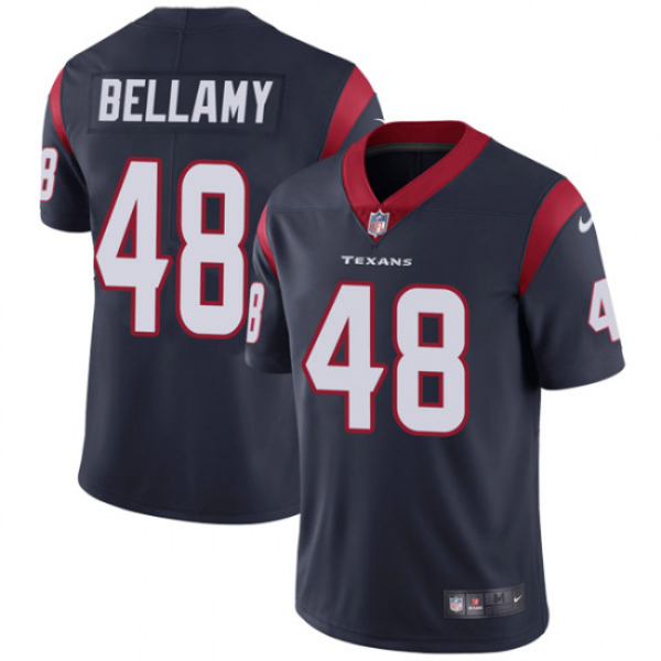 Nike Houston Texans 48 avin Bellamy Vapor Untouchable Limited Black Men Jersey
