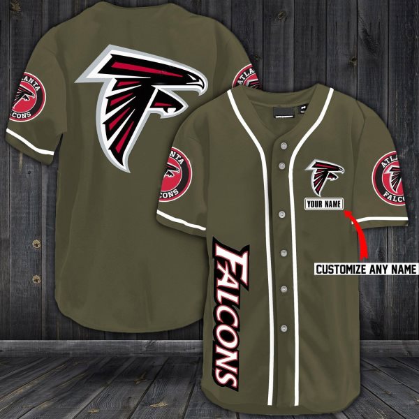 NFL Atlanta Falcons Baseball Customized Jersey (4)