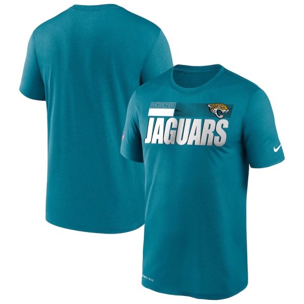 NFL Jacksonville Jaguars 2020 Teal Sideline Impact Legend Performance T-Shirt