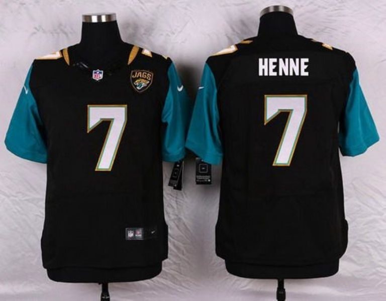 Nike NFL Jacksonville Jaguars 7 Chad Henne Elite Black Men Jersey