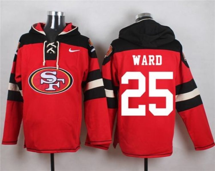 Nike 49ers 25 Jimmie Ward Red Player Pullover NFL Hoodie Sweatshirt