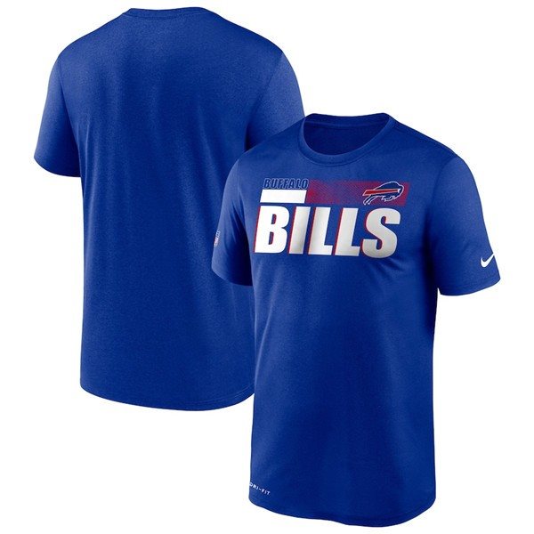 NFL Buffalo Bills 2020 Blue Sideline Impact Legend Performance T-Shirt