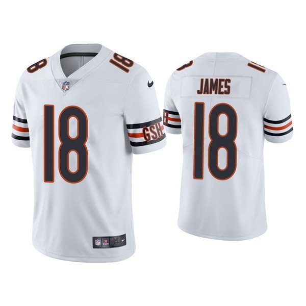 Nike Bears 18 Jesse James White Vapor Untouchable Limited Men Jersey