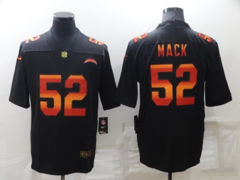 Nike Chargers 52 Khalil Mack Black Fashion Vapor Limited Men Jersey