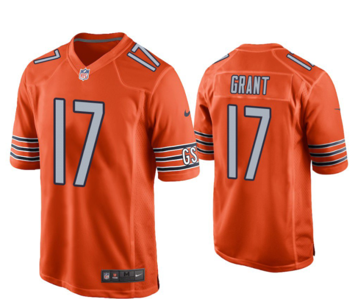 Nike Bears 17 Grant Sr. Orange Vapor Untouchable Limited Men Jersey
