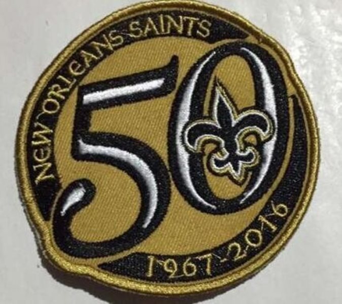 Saints 50th Season Patch