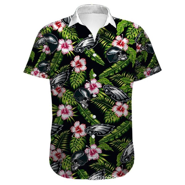 NFL Philadelphia Eagles Hawaiian Short Sleeve Shirt