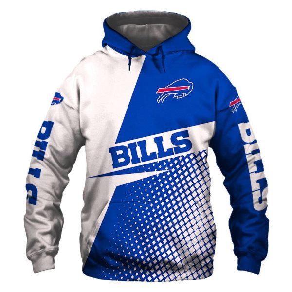 NFL Buffalo Bills 3D Print Fan's Casual Pullover Hoodie