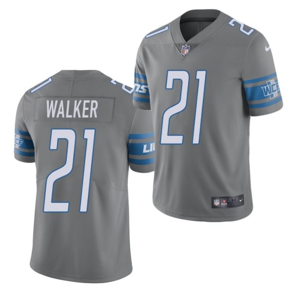 Nike Lions 21 Tracy Walker Grey Color Rush Limited Men Jersey