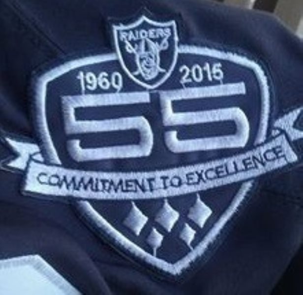 Oakland Raiders 55th Anniversary Patch